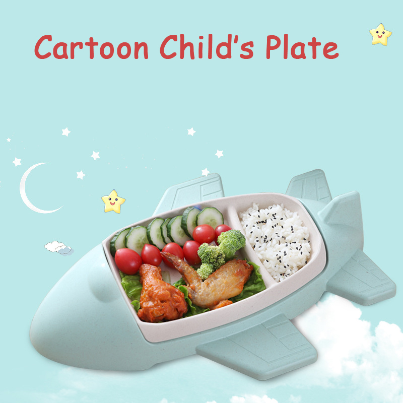 クリエイティブな漫画の車の飛行機のプレート、子供用の多機能フ - Food Snacks With Fiber のレビューと価格