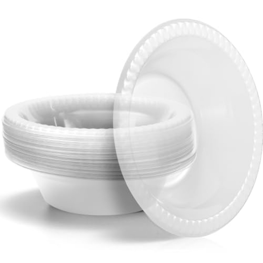 30個入り 12オンス使い捨てプラスチックボウル デザート、 - Food Snacks Party のレビューと価格